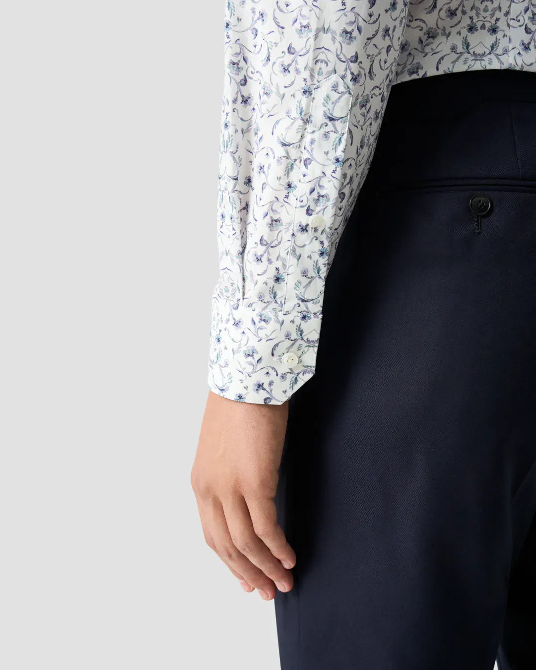 ETON Dress Shirts Slim Floral Fine Twill Shirt