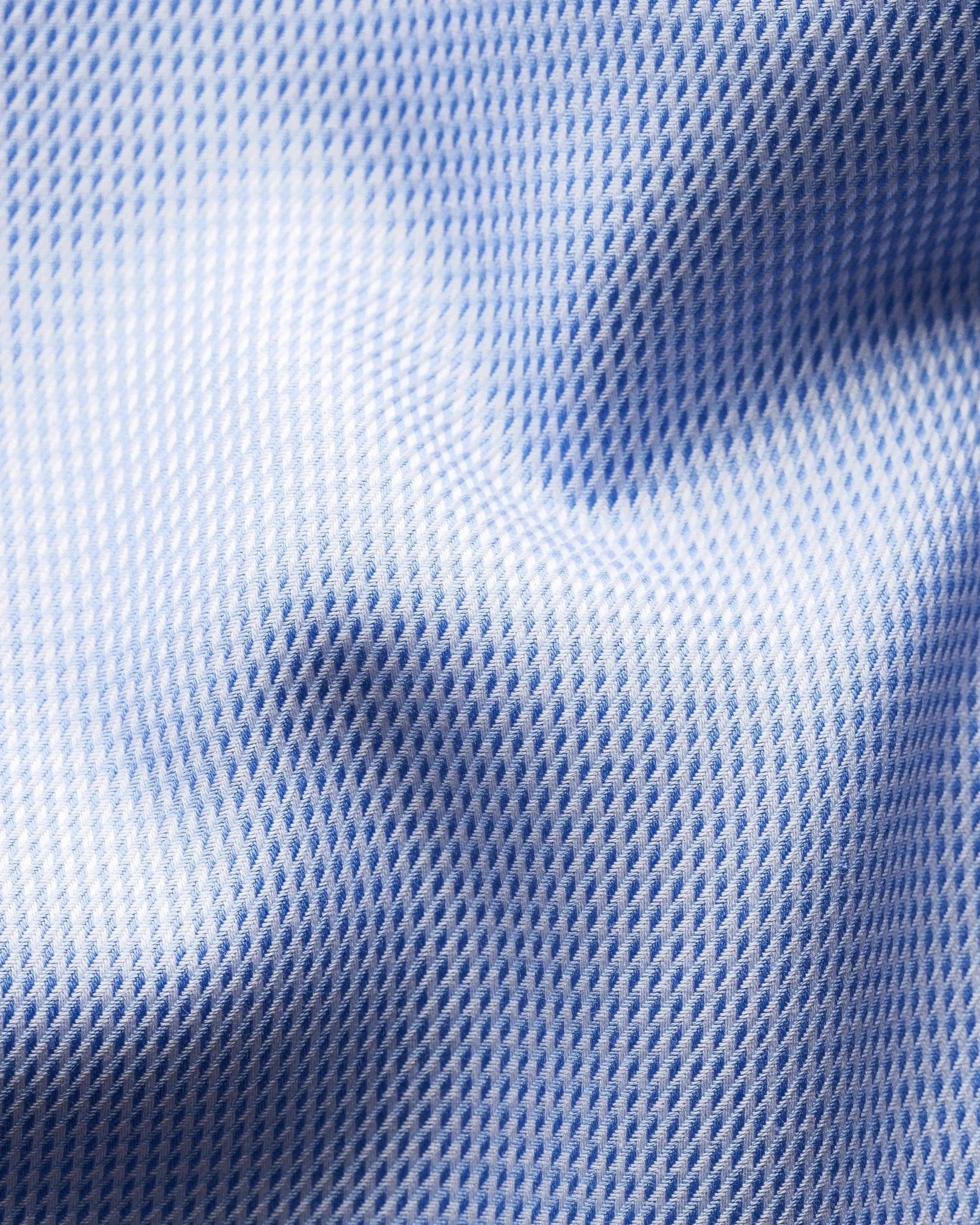 ETON Dress Shirts Slim Light Blue Patterned Textured Twill Shirt