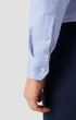 ETON Dress Shirts Slim Light Blue Patterned Textured Twill Shirt