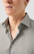 ETON Dress Shirts Slim Micro Floral Print Shirt in Brown