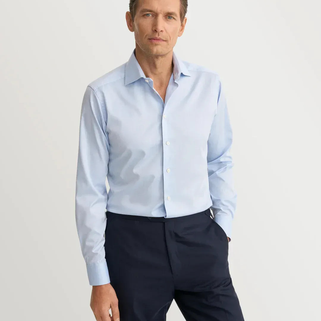 ETON Dress Shirts Slim Signature Twill Shirt in Blue