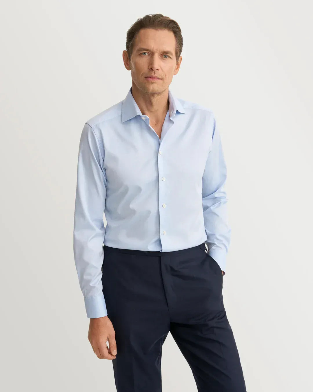 ETON Dress Shirts Slim Signature Twill Shirt in Blue