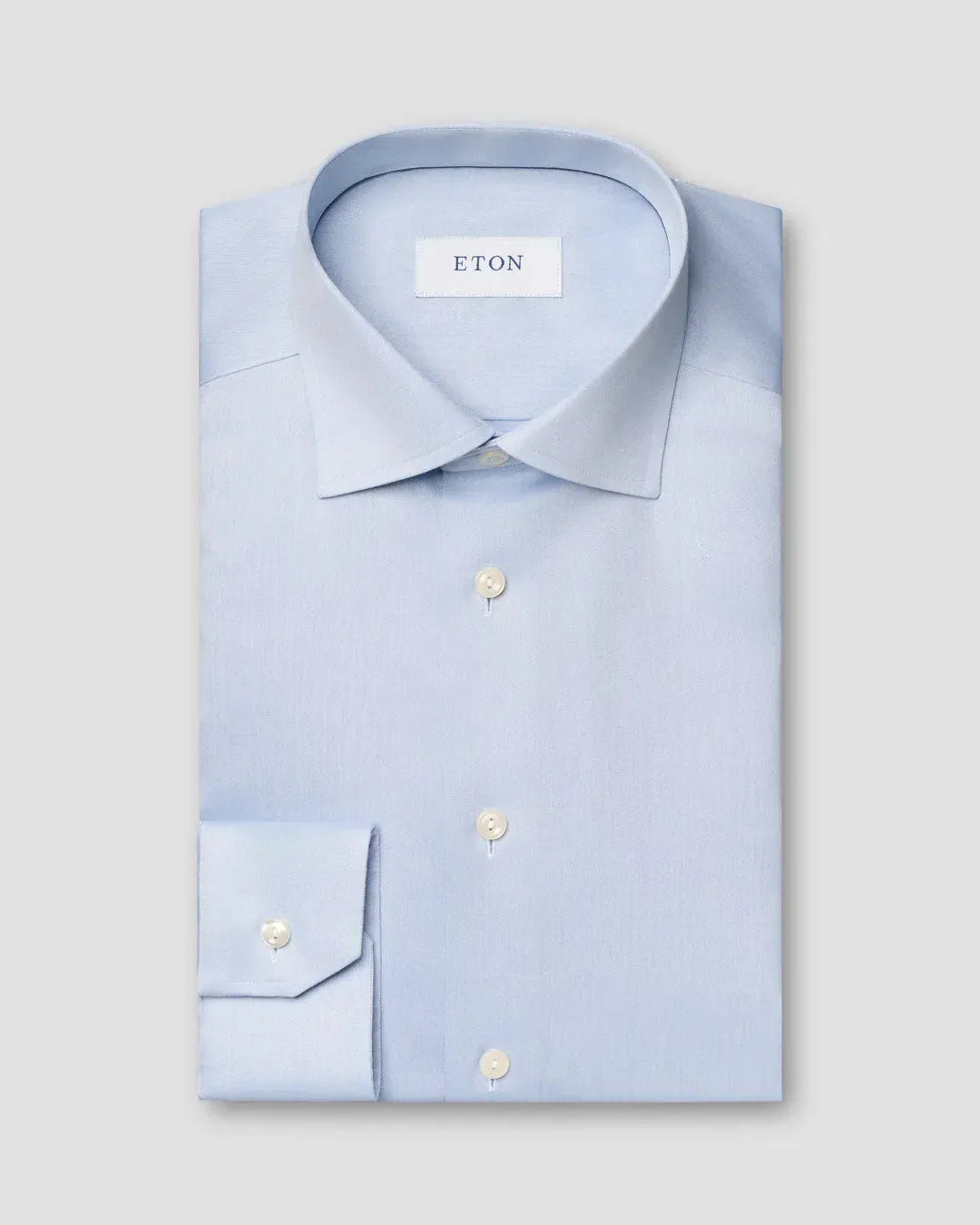 ETON Dress Shirts Slim Signature Twill Shirt in Blue