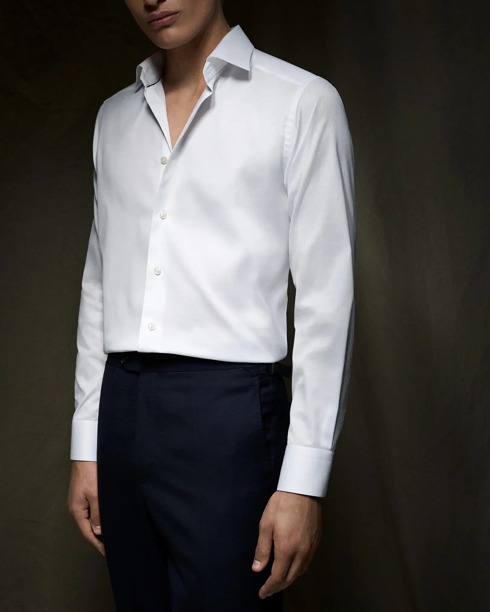 ETON Dress Shirts Slim Signature Twill Shirt in White