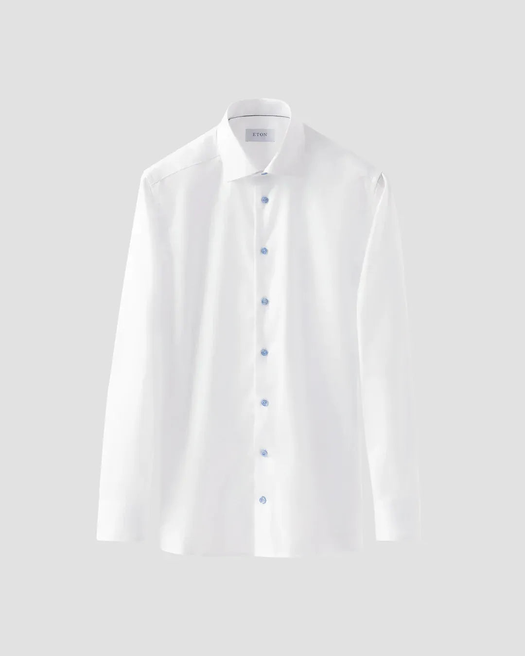 ETON Dress Shirts Slim Signature Twill Shirt – Light Blue Details