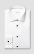 ETON Dress Shirts Slim Solid Black Buttons Signature Twill Shirt