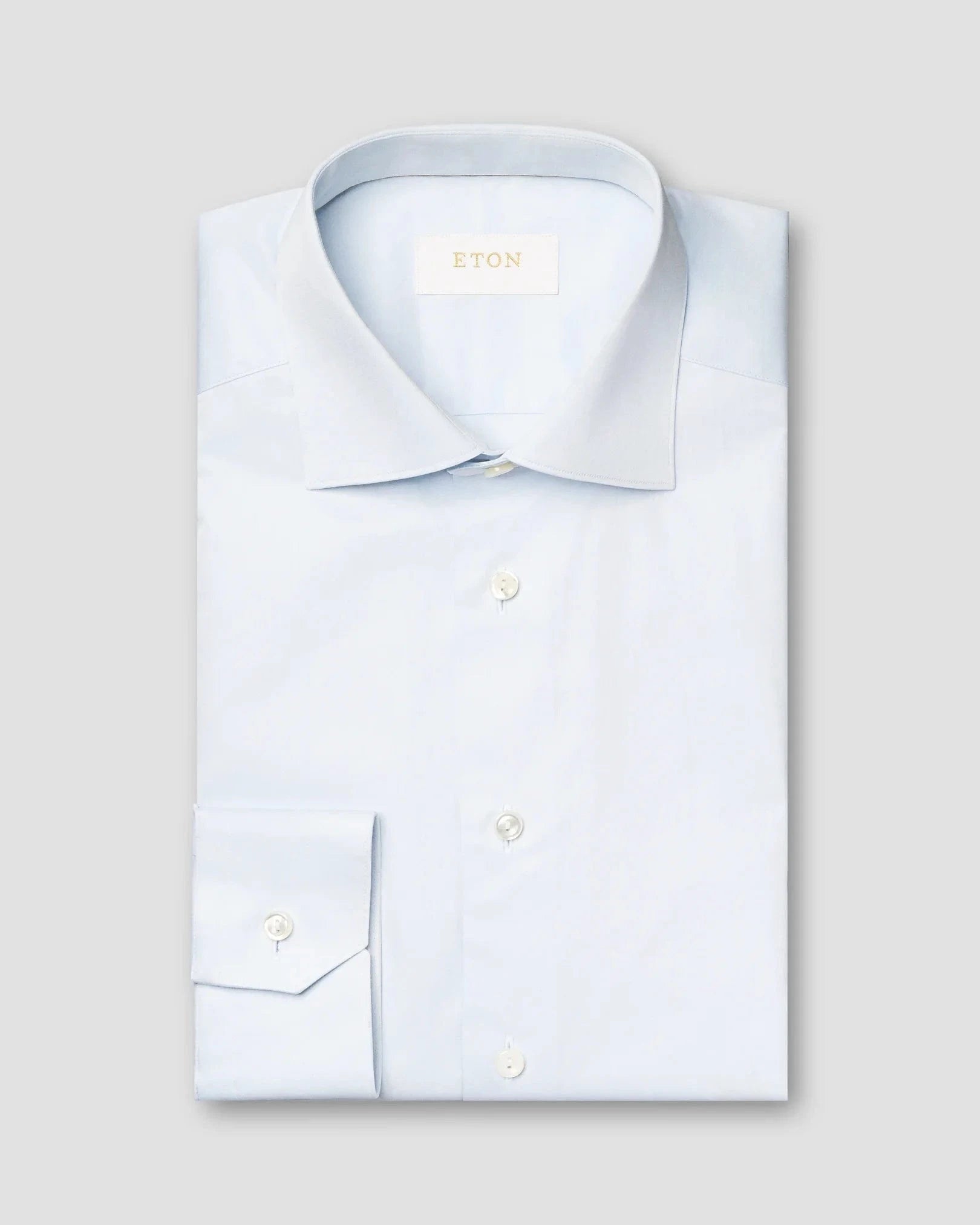 ETON Dress Shirts Slim Solid Elevated Twill Shirt