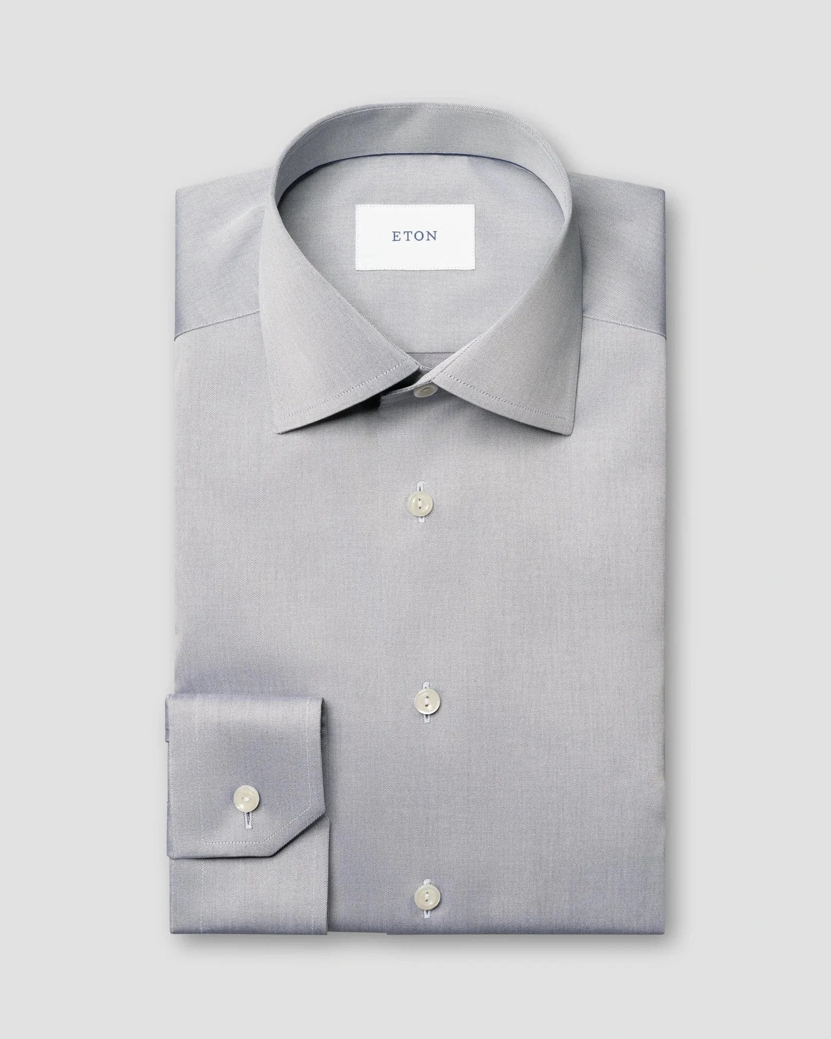 twill dress shirts Proper Cloth Men's Greenwich Light Blue Custom Shirt French cuffs (cuff links not included) ETON Signature Twill Dress Shirt