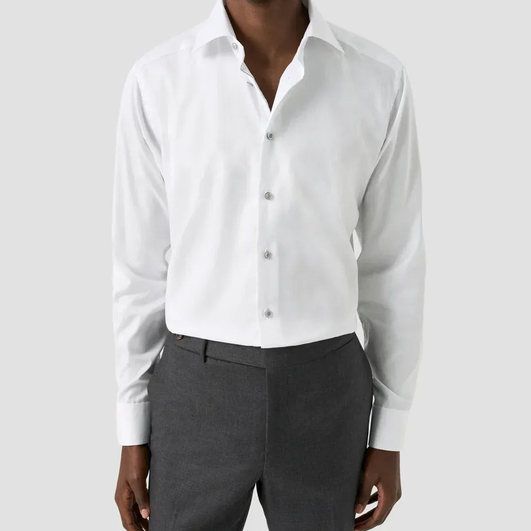 ETON Dress Shirts Slim Solid Signature Twill Shirt