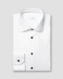 ETON Dress Shirts Slim Solid Signature Twill Shirt with Black Buttons