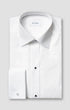 ETON Dress Shirts Slim White Piqué Tuxedo Shirt