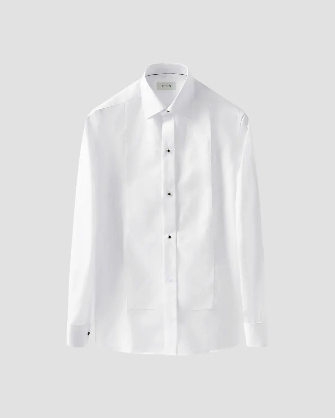 ETON Dress Shirts Slim White Piqué Tuxedo Shirt