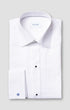 ETON Dress Shirts Slim White Plissé Tuxedo Shirt