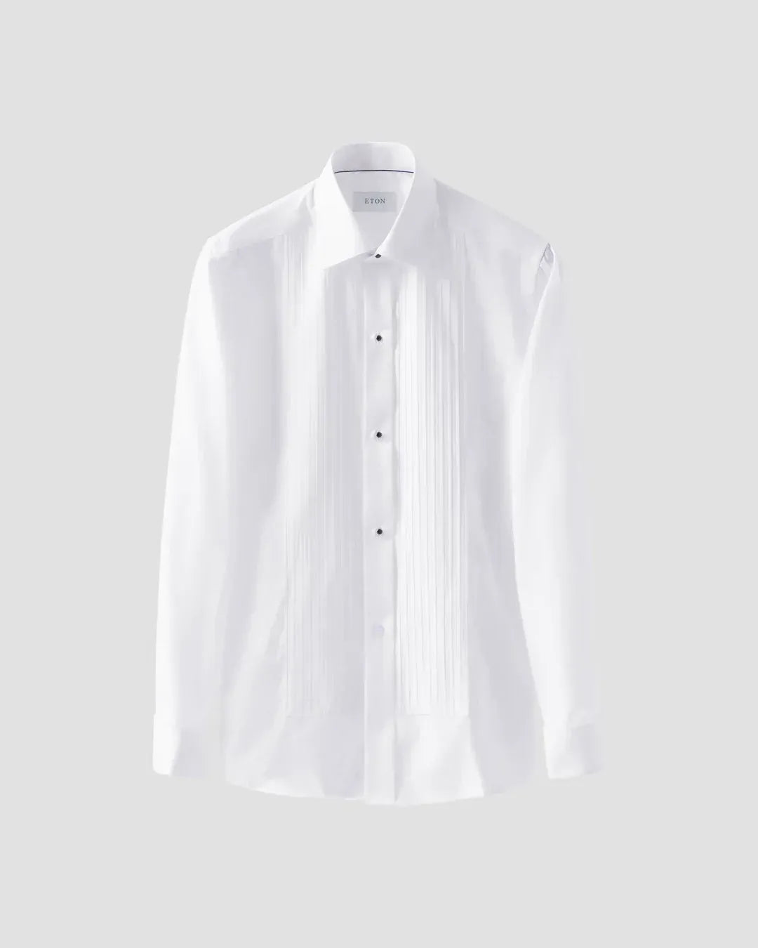 ETON Dress Shirts Slim White Plissé Tuxedo Shirt