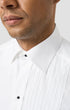 ETON Dress Shirts Slim White Plissé Tuxedo Shirt