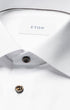 ETON Dress Shirts Solid Brown Buttons Signature Twill Shirt