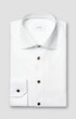 ETON Dress Shirts Solid Brown Buttons Signature Twill Shirt