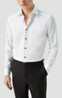 ETON Dress Shirts Solid Brown Buttons Signature Twill Shirt