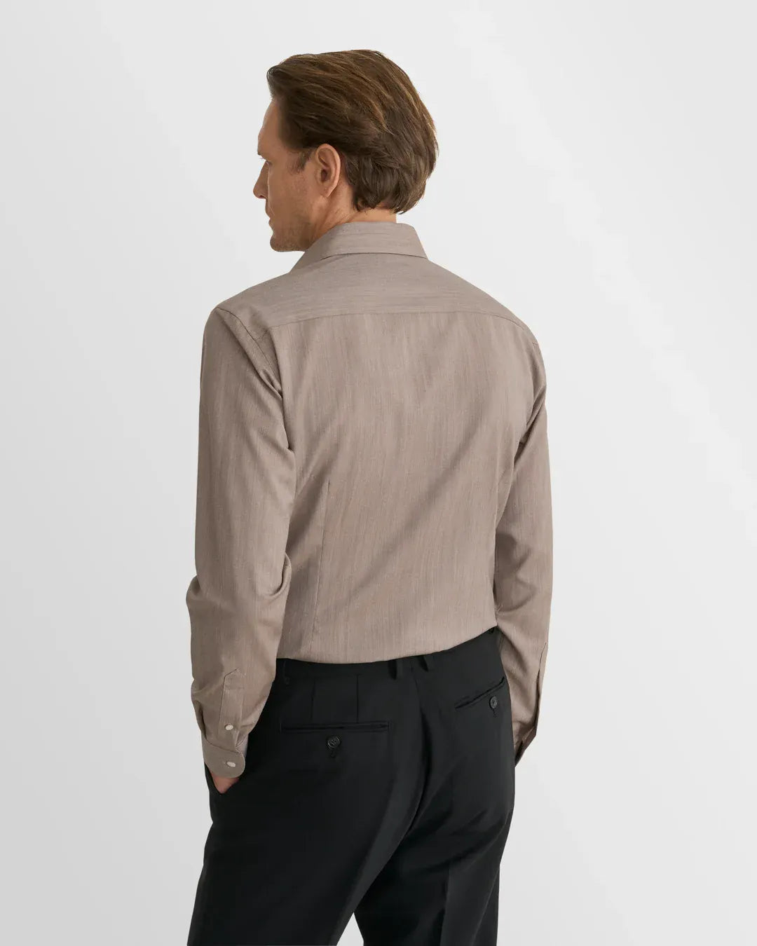 ETON Dress Shirts Solid Merino Shirt