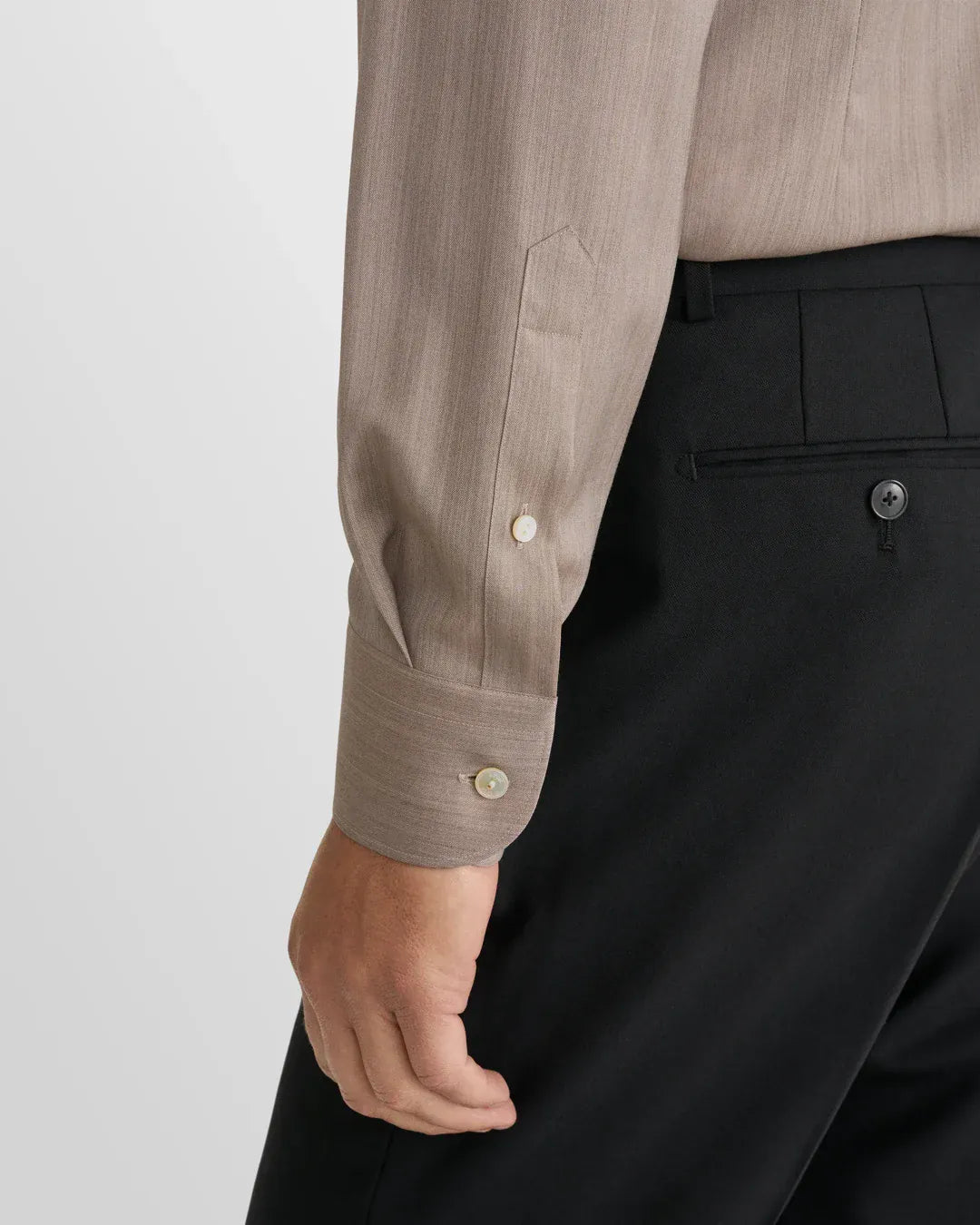 ETON Dress Shirts Solid Merino Shirt