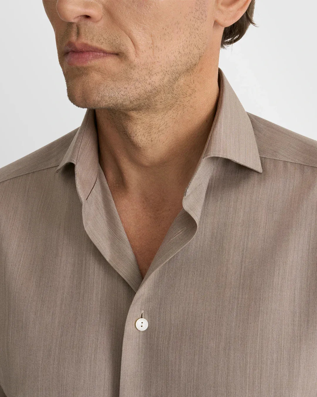ETON Dress Shirts Solid Merino Shirt