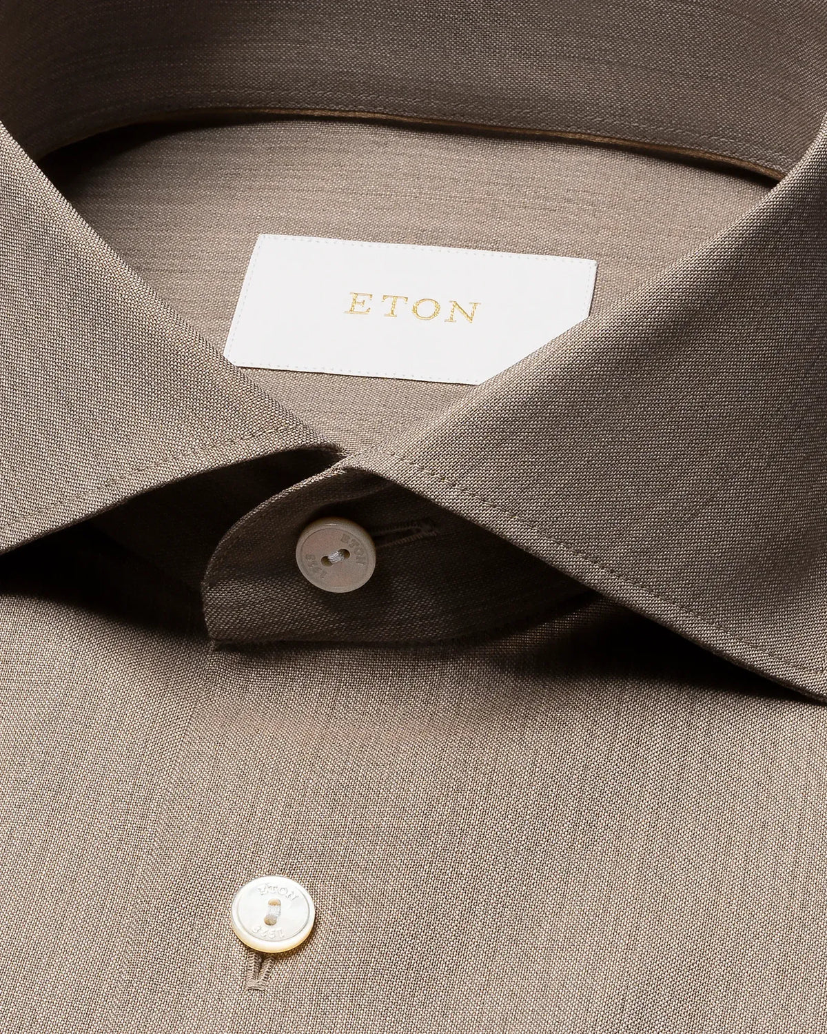 ETON Dress Shirts Solid Merino Shirt