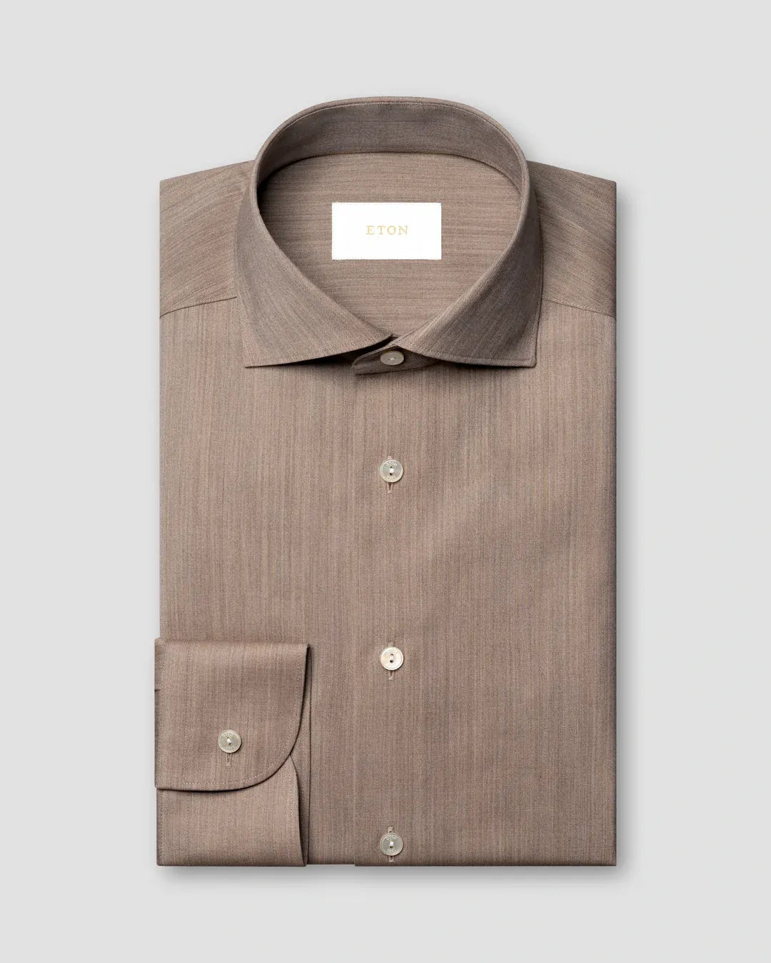 ETON Dress Shirts Solid Merino Shirt