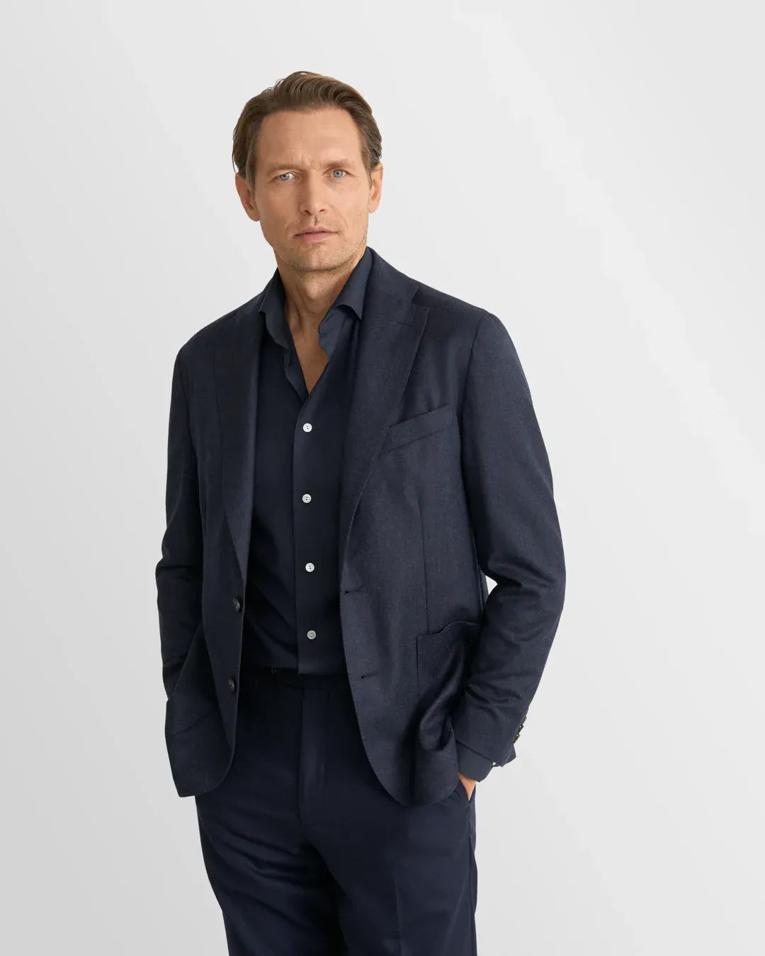 ETON Dress Shirts Solid Merino Shirt