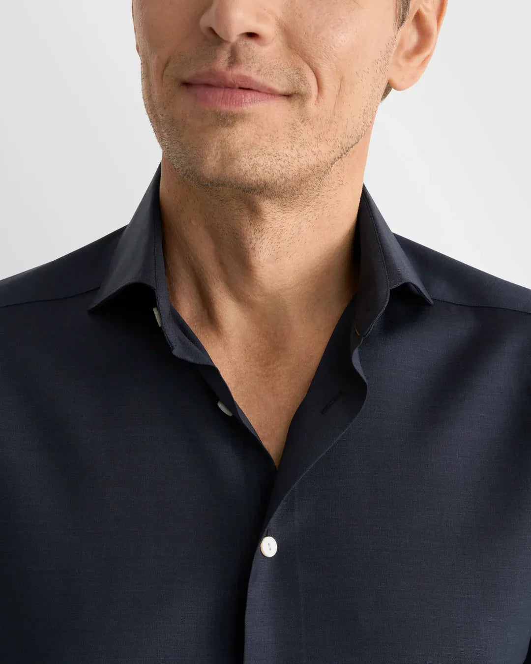 ETON Dress Shirts Solid Merino Shirt