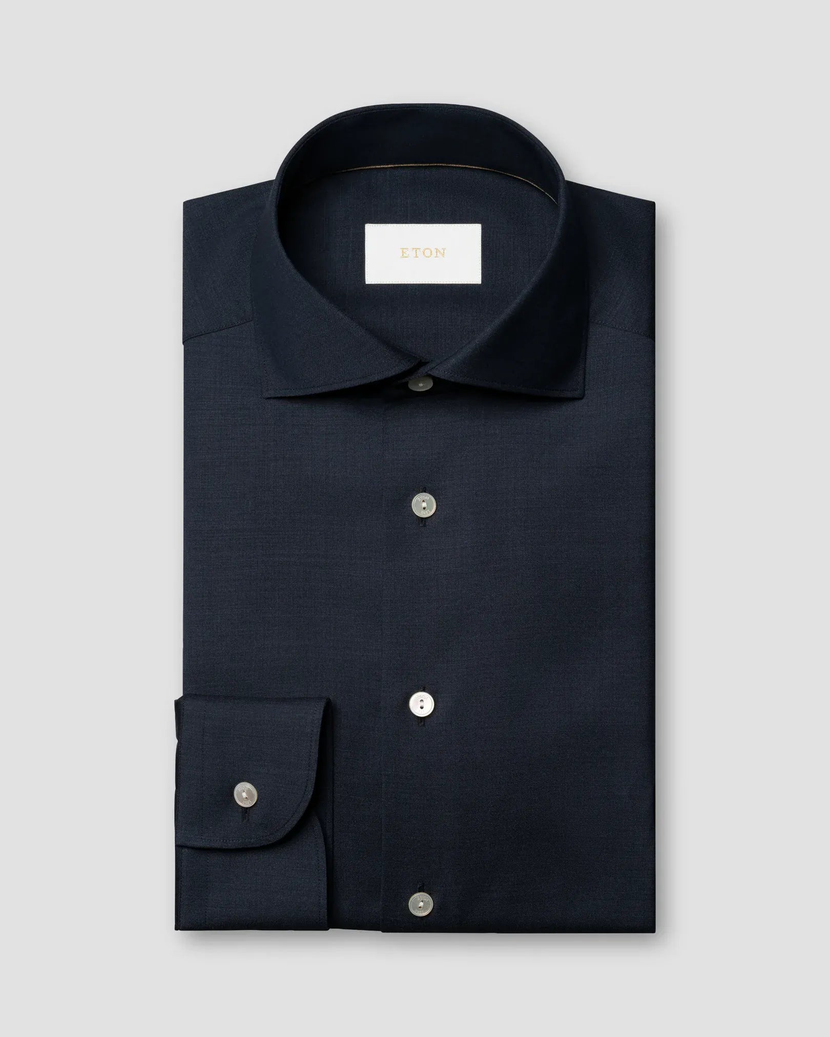 ETON Dress Shirts Solid Merino Shirt
