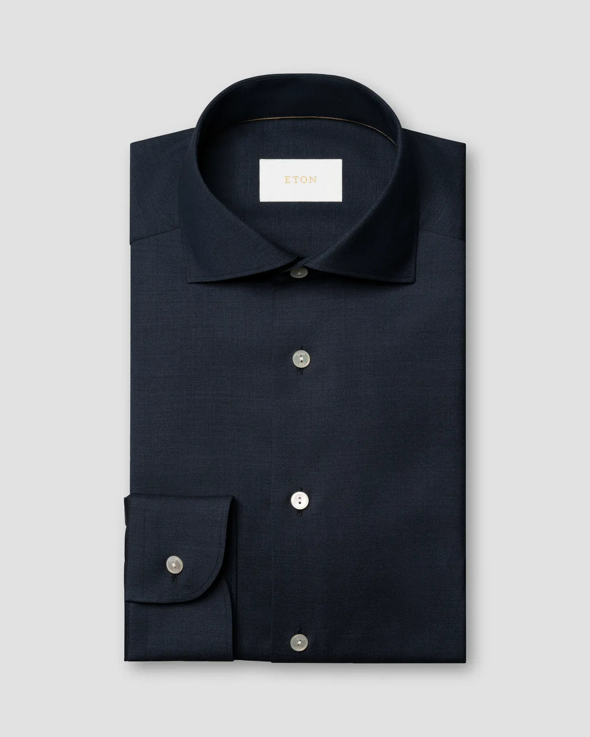 ETON Dress Shirts Solid Merino Shirt