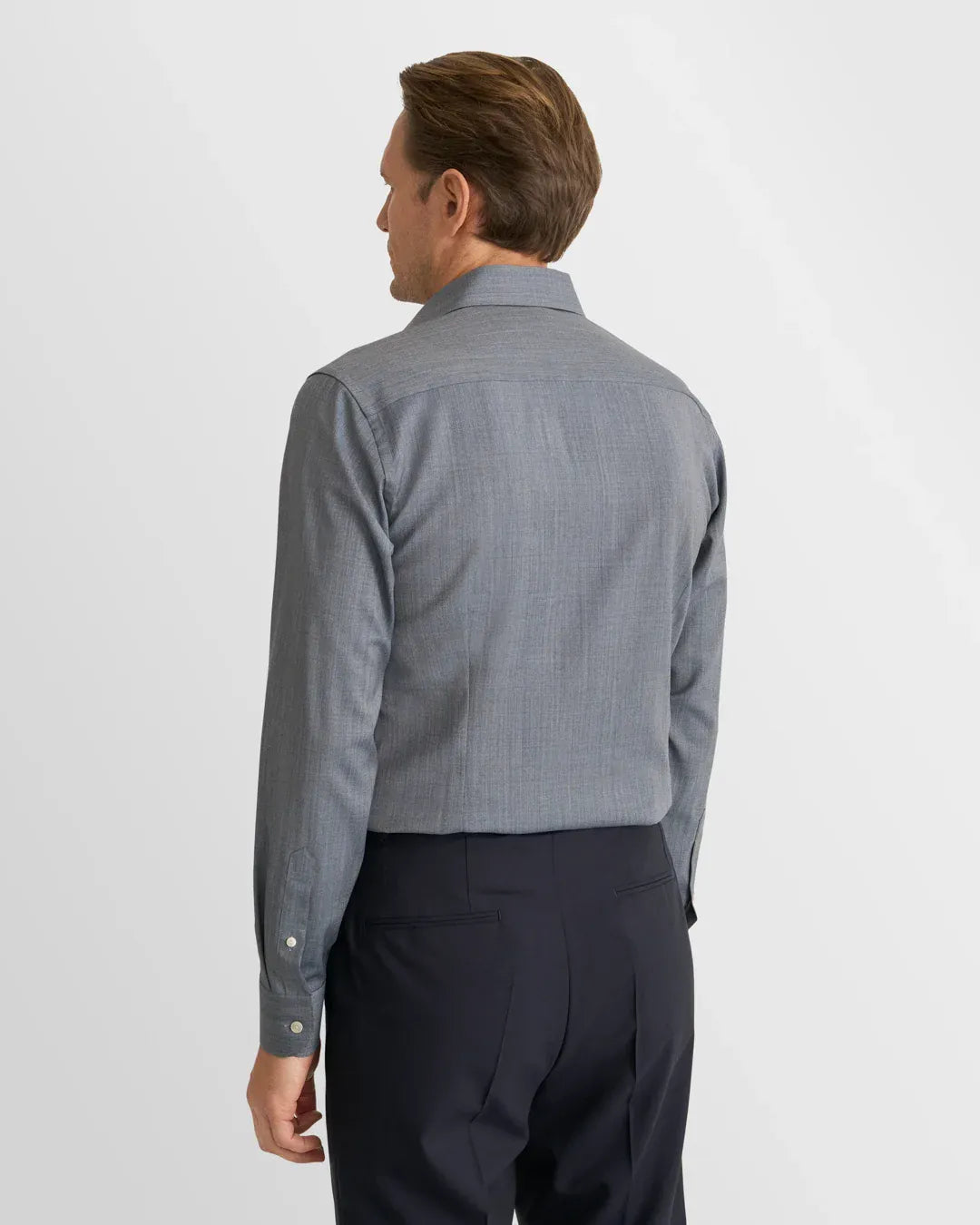 ETON Dress Shirts Solid Merino Shirt
