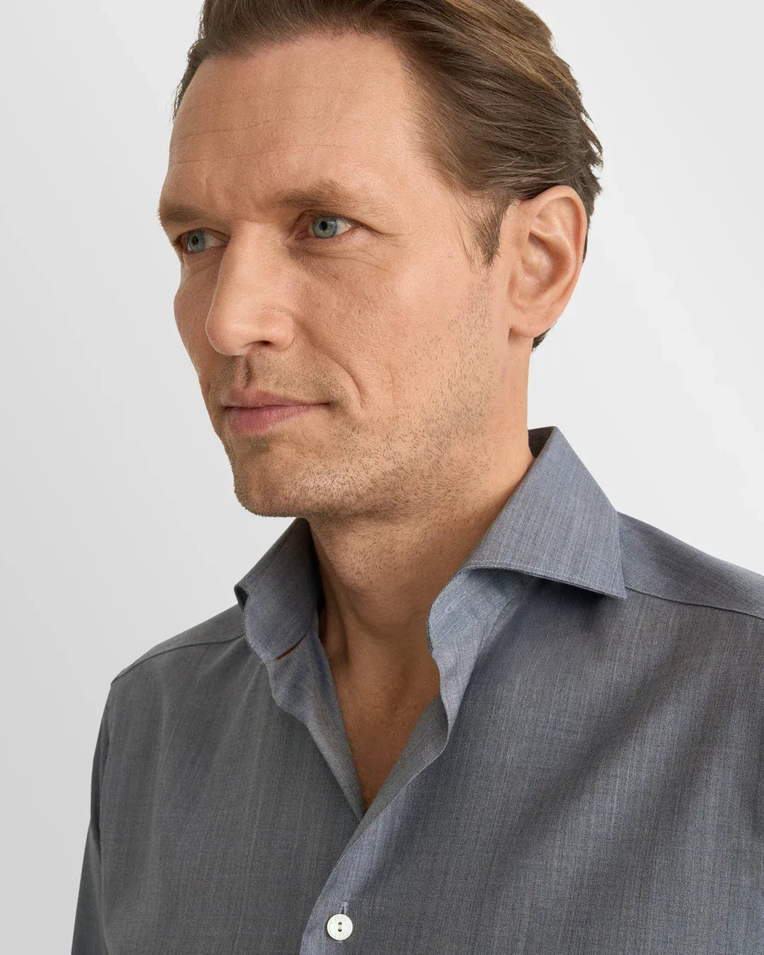 ETON Dress Shirts Solid Merino Shirt