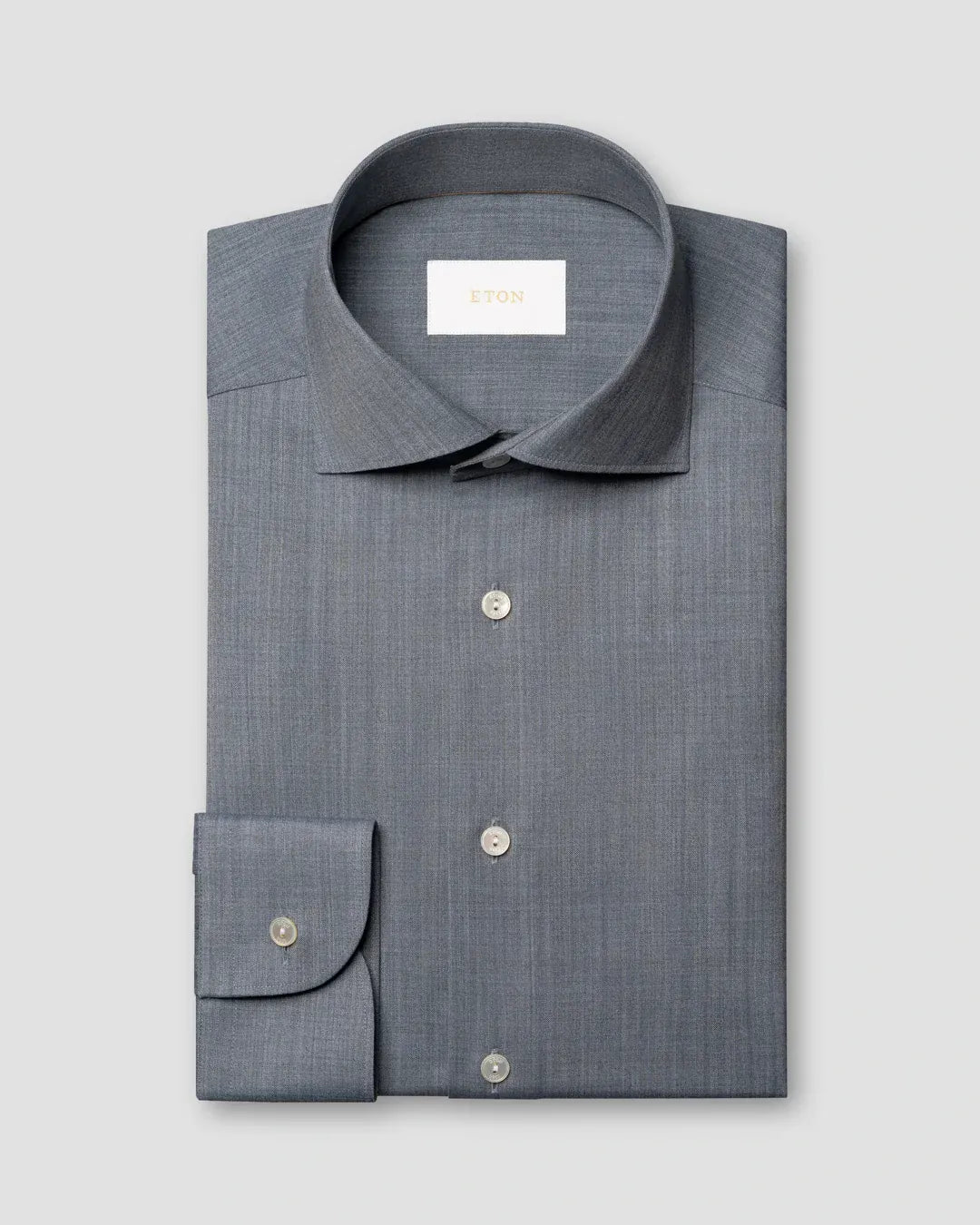 ETON Dress Shirts Solid Merino Shirt