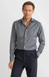 ETON Dress Shirts Solid Merino Shirt