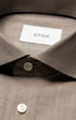 ETON Dress Shirts Solid Signature Flannel Shirt