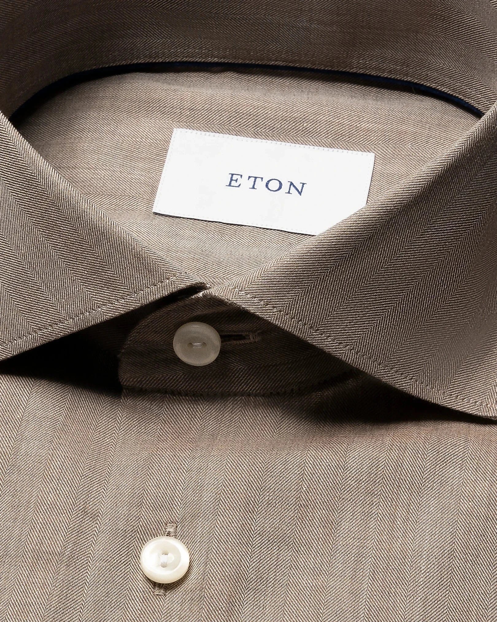 ETON Dress Shirts Solid Signature Flannel Shirt