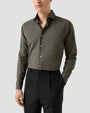 ETON Dress Shirts Solid Signature Flannel Shirt
