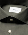 ETON Dress Shirts Solid Signature Flannel Shirt