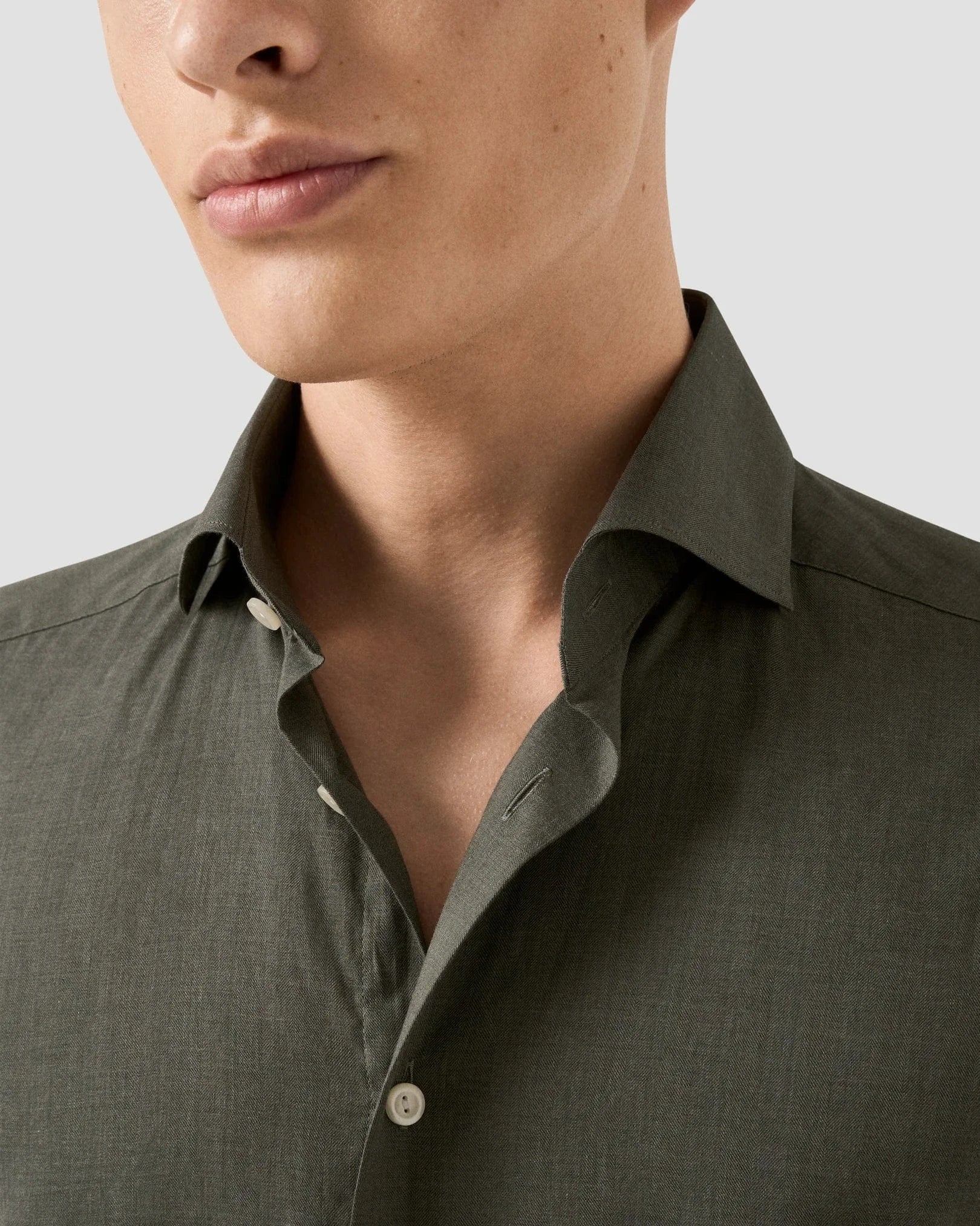 ETON Dress Shirts Solid Signature Flannel Shirt