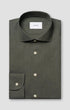 ETON Dress Shirts Solid Signature Flannel Shirt Slim