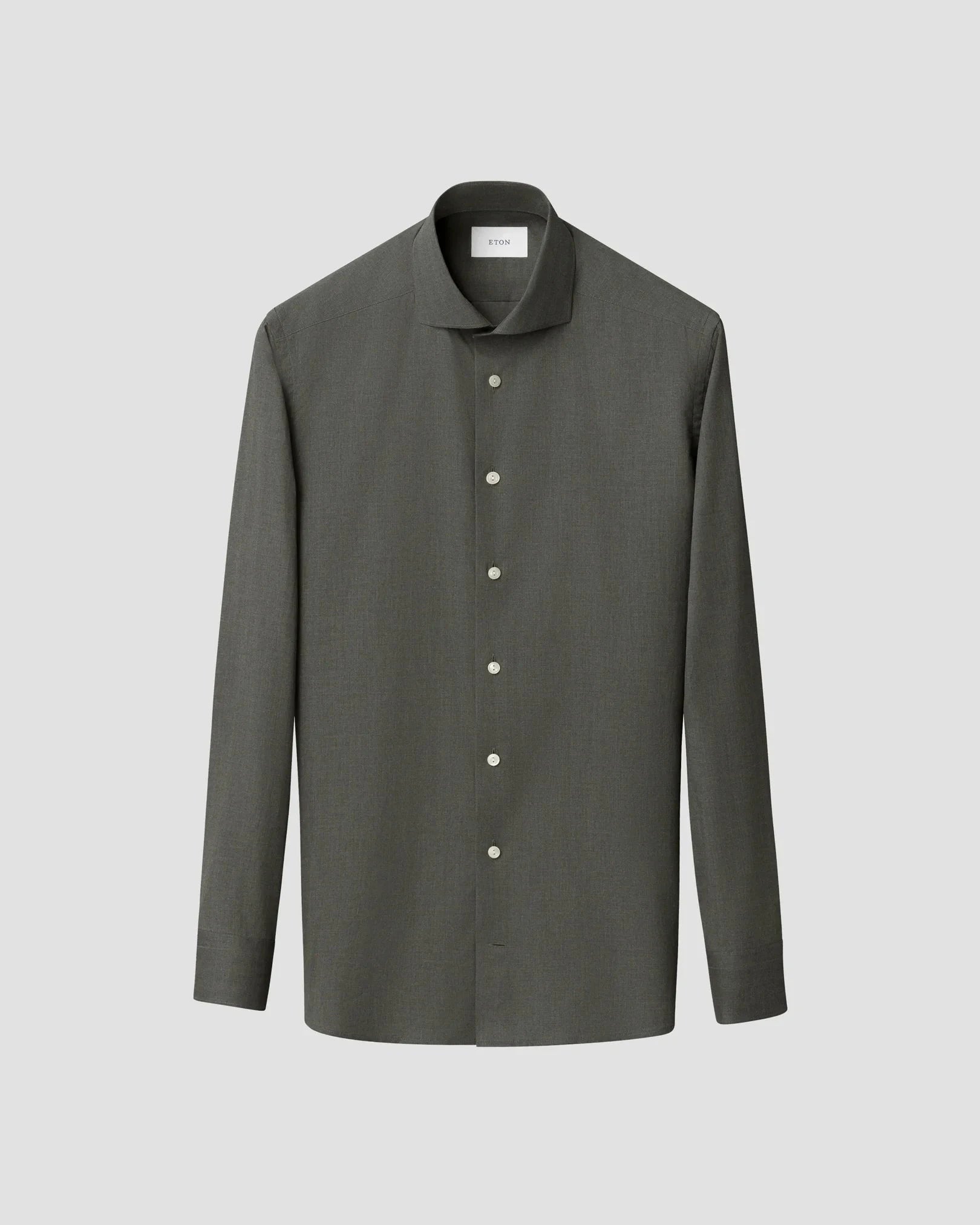ETON Dress Shirts Solid Signature Flannel Shirt Slim
