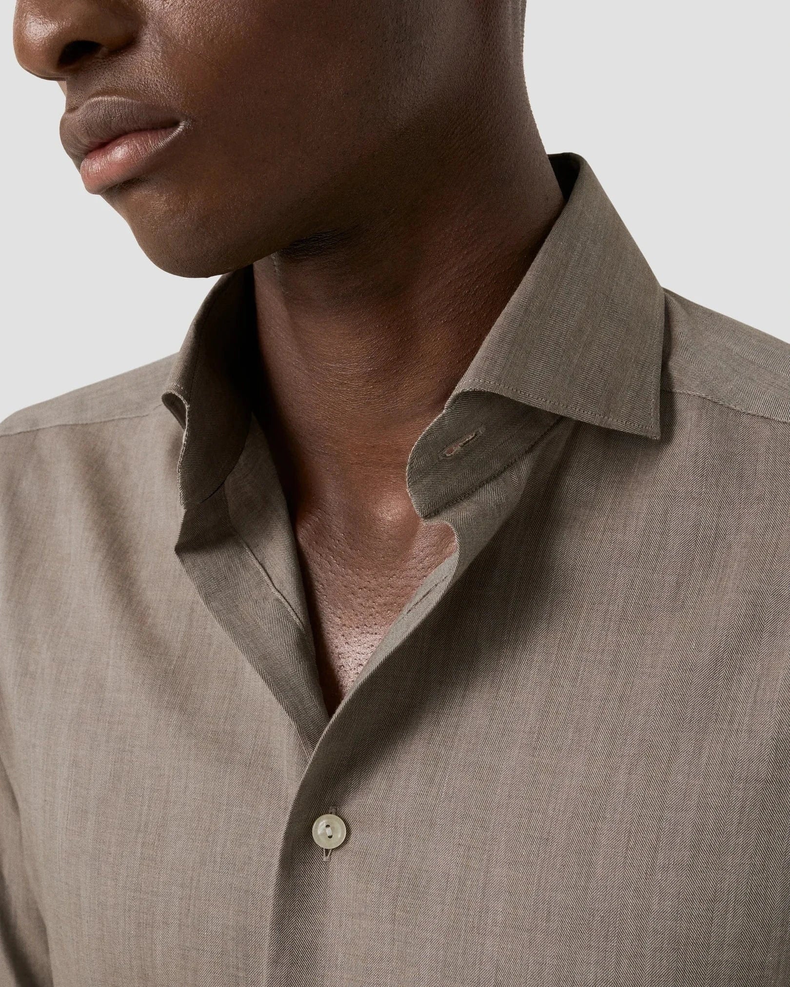 ETON Dress Shirts Solid Signature Flannel Shirt Slim