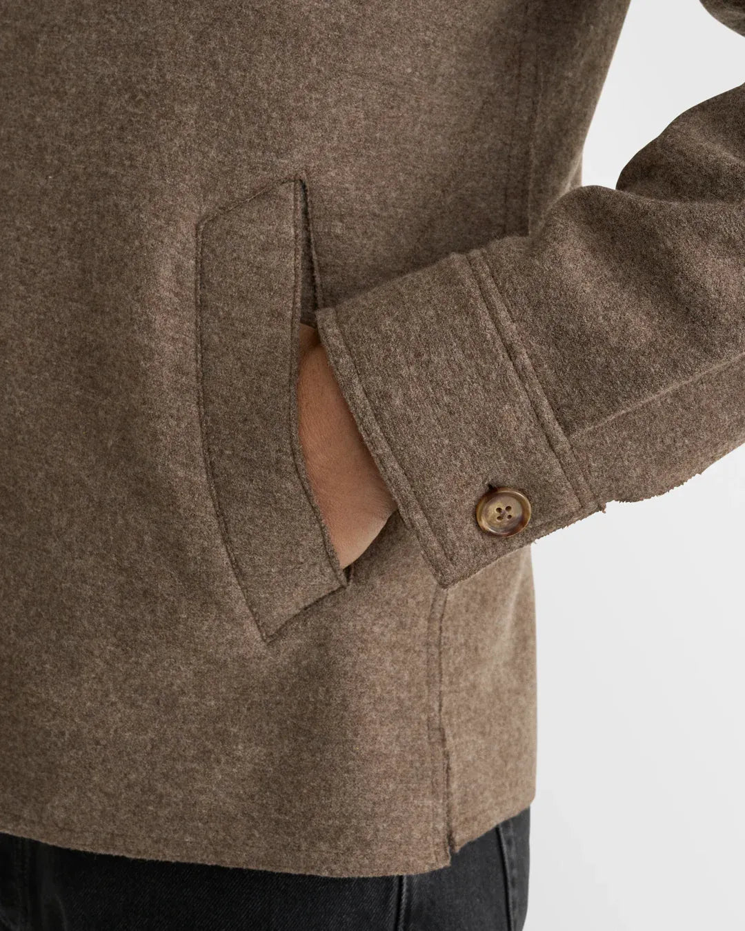 ETON Jackets Boiled Wool Shirt Jacket