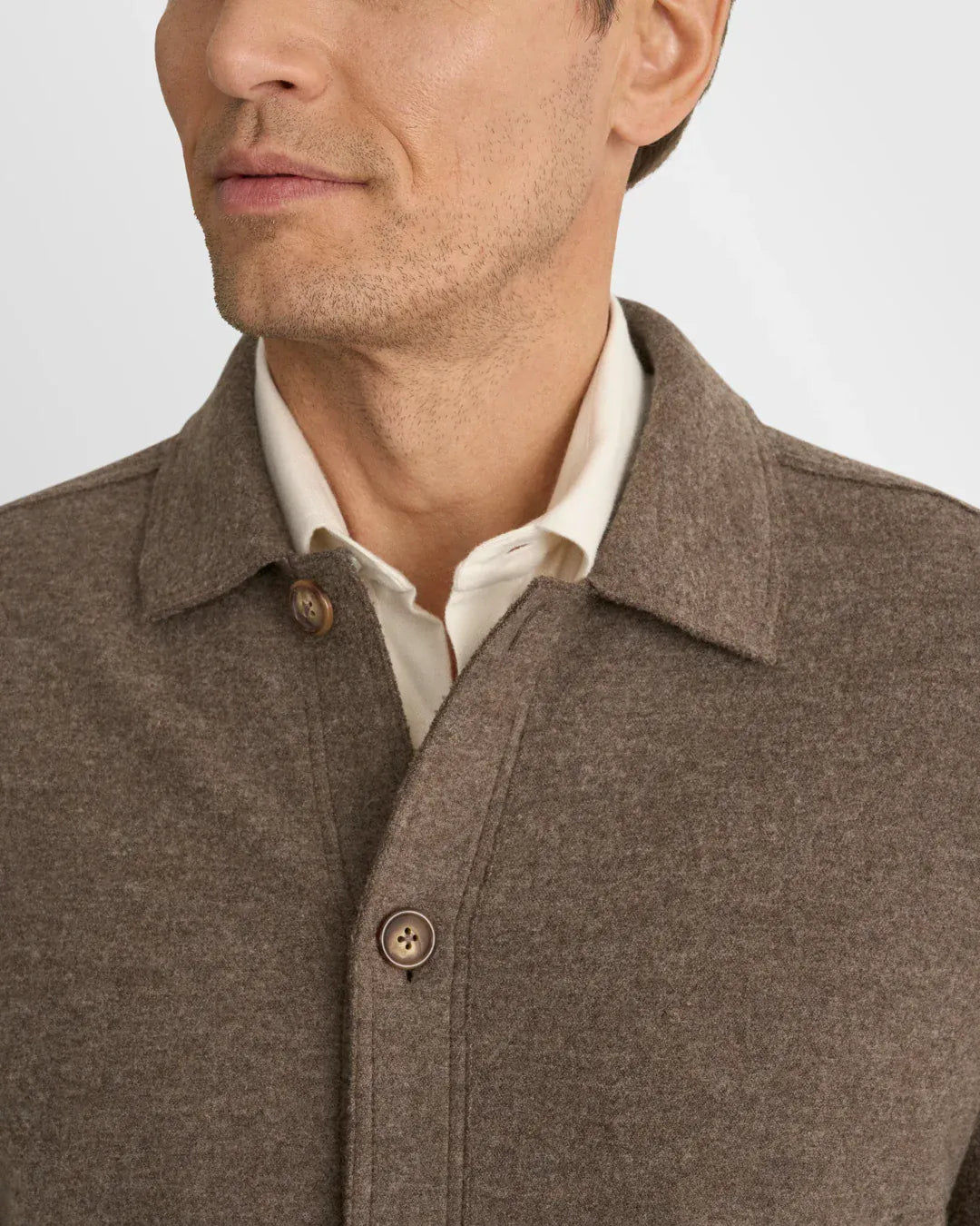 ETON Jackets Boiled Wool Shirt Jacket