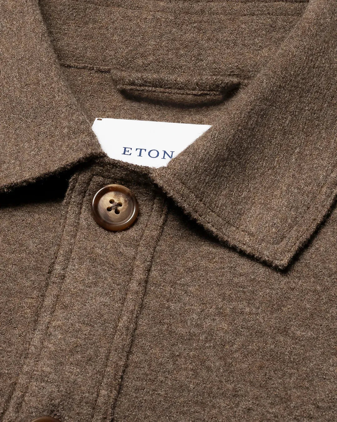 ETON Jackets Boiled Wool Shirt Jacket