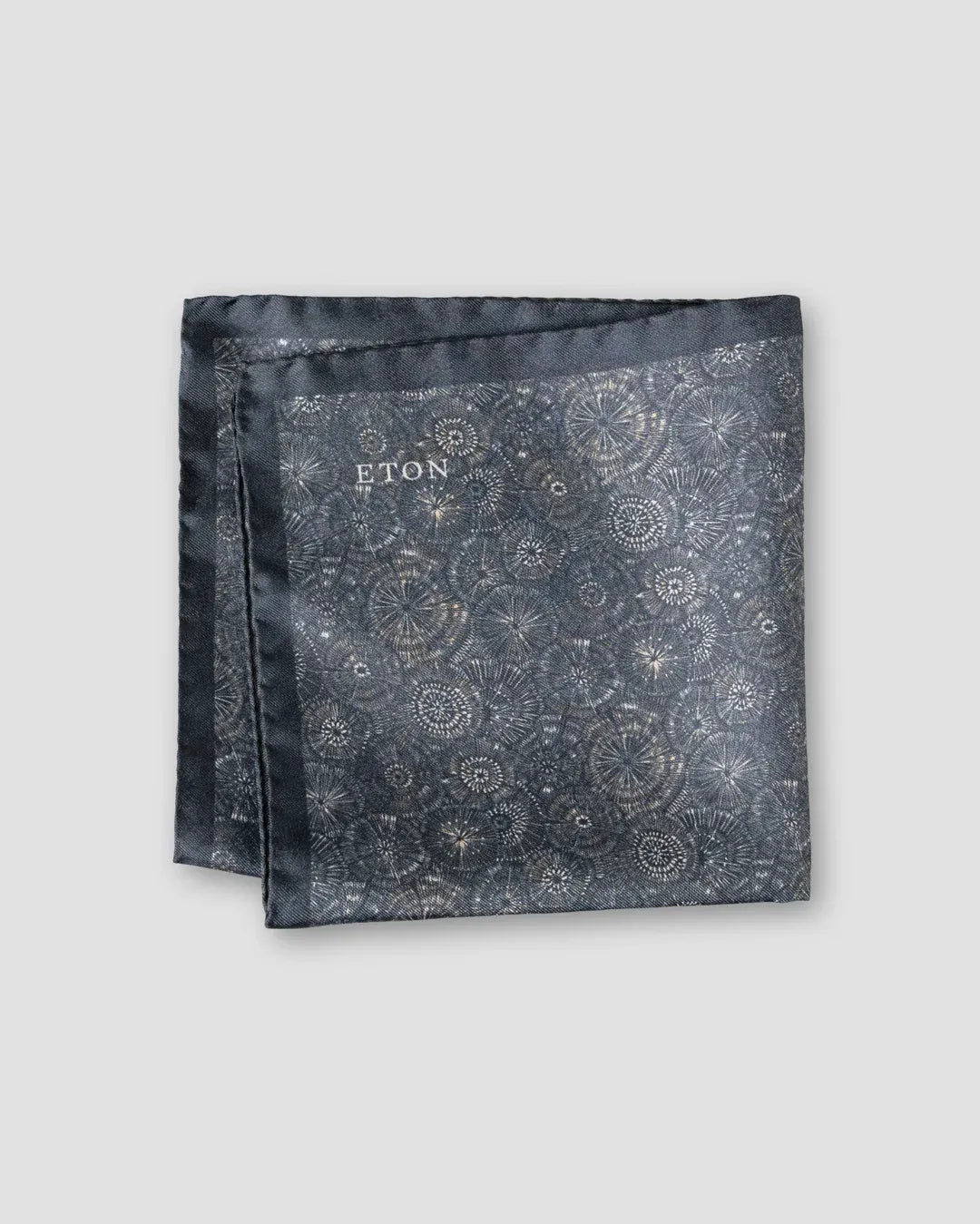 ETON Pocket Square DARK BLUE 27 / OS Motif Silk Pocket Square
