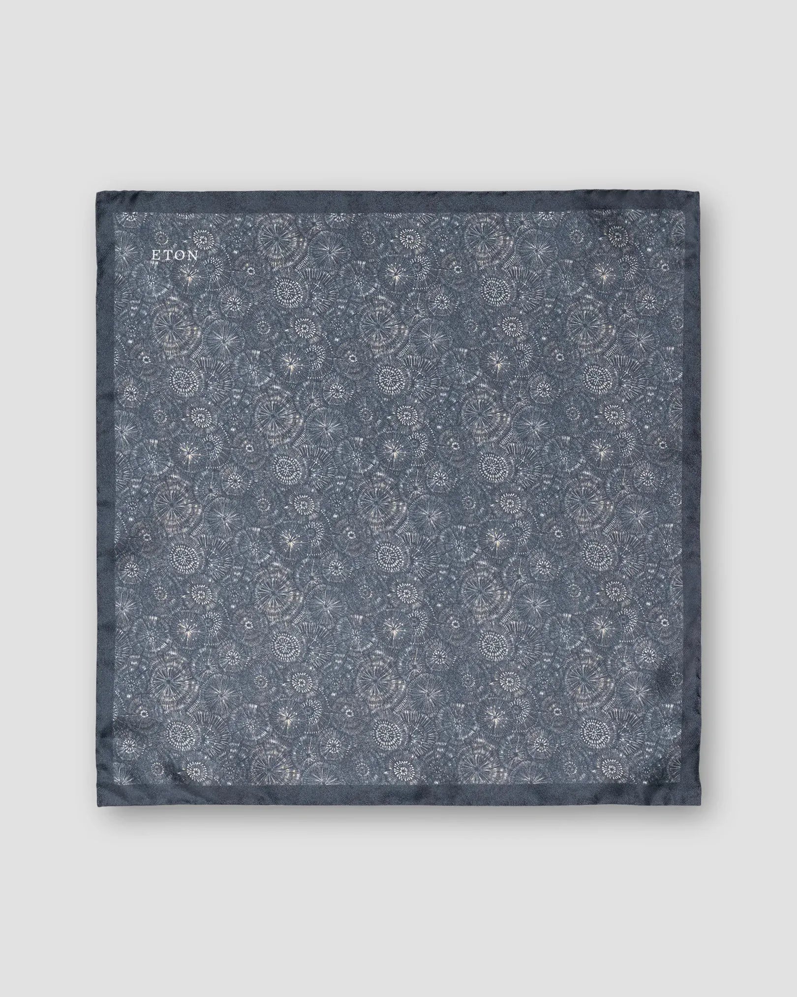 ETON Pocket Square DARK BLUE 27 / OS Motif Silk Pocket Square