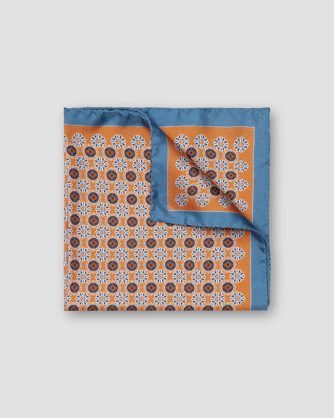 ETON Pocket Square ORANGE 49 / OS Geometric Silk Pocket Square