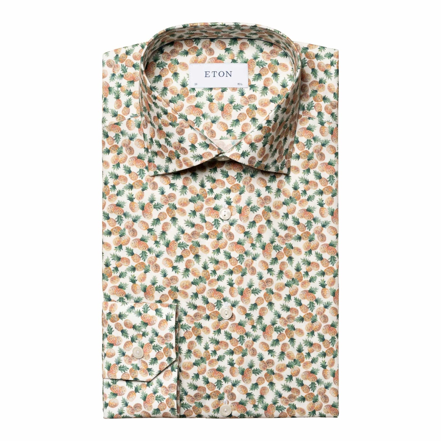 Eton Sport Shirts Slim Fit Pineapple Print Dress Shirt